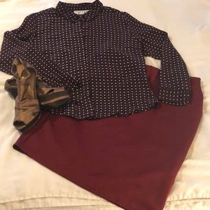 Kathy Ireland button down Blouse